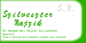 szilveszter majzik business card